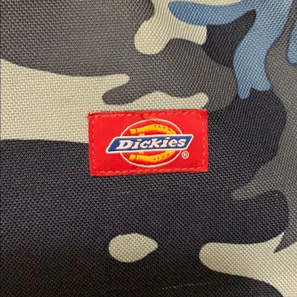 Dickies Blue Camo Vintage Backpack & pencilcase - Picture 3 of 5